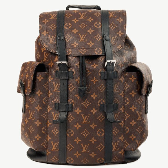 Louis Vuitton M43735 Christopher MM Brown Black Macassar Monogram Backpack - Picture 1 of 16